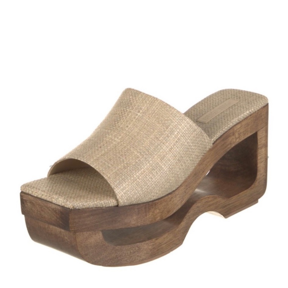 Cult Gaia Tan Platform Shoes